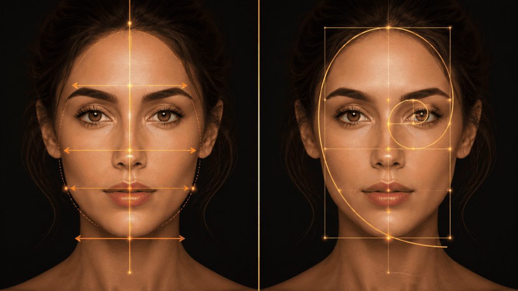 Facial Symmetry vs Golden Ratio